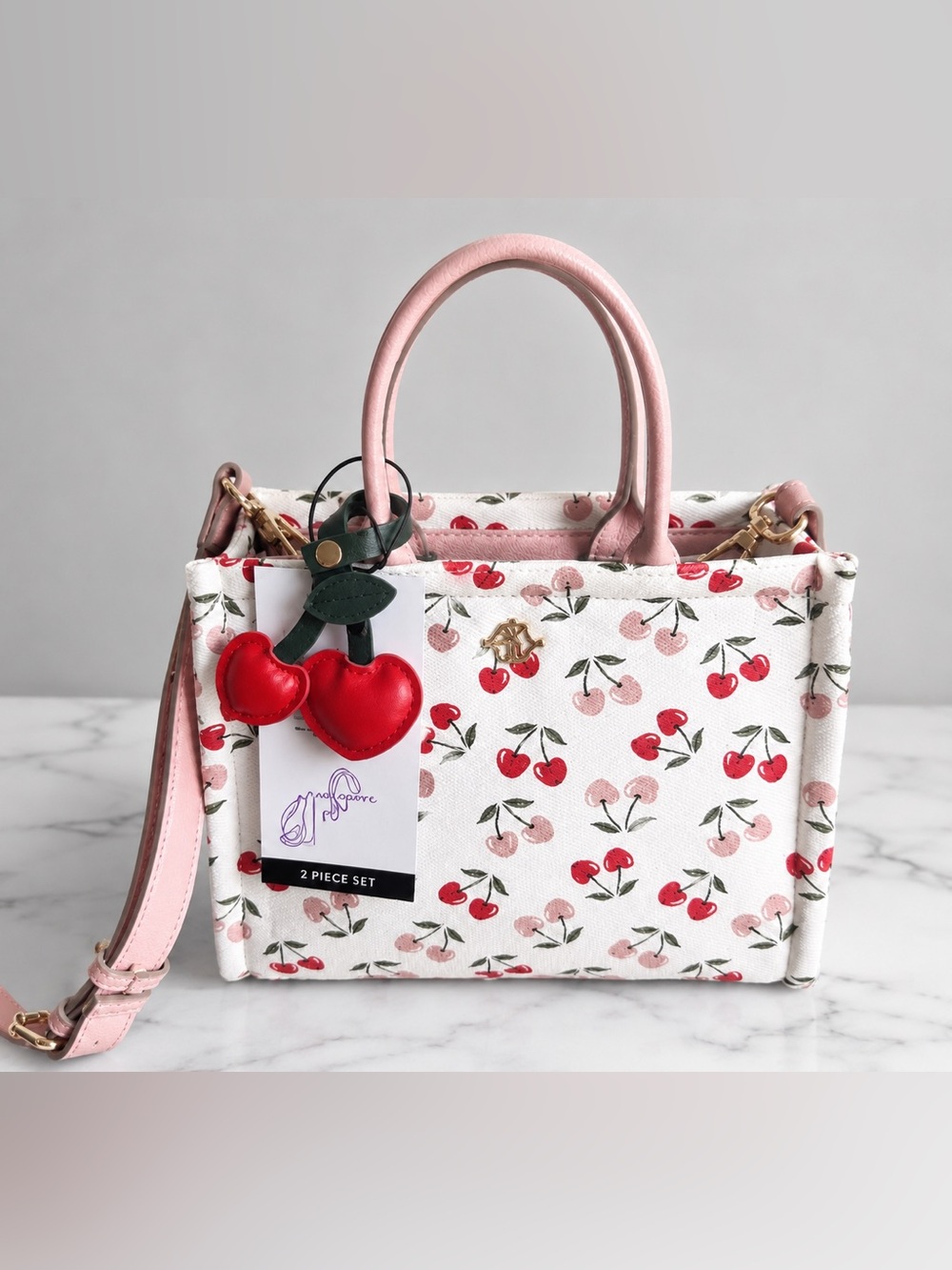 Nanette Lepore Cherry Print Satchel Crossbody – New with Tags!